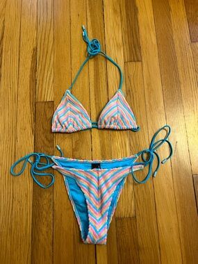Triangl Vinca Sherbert Stripe Bikini